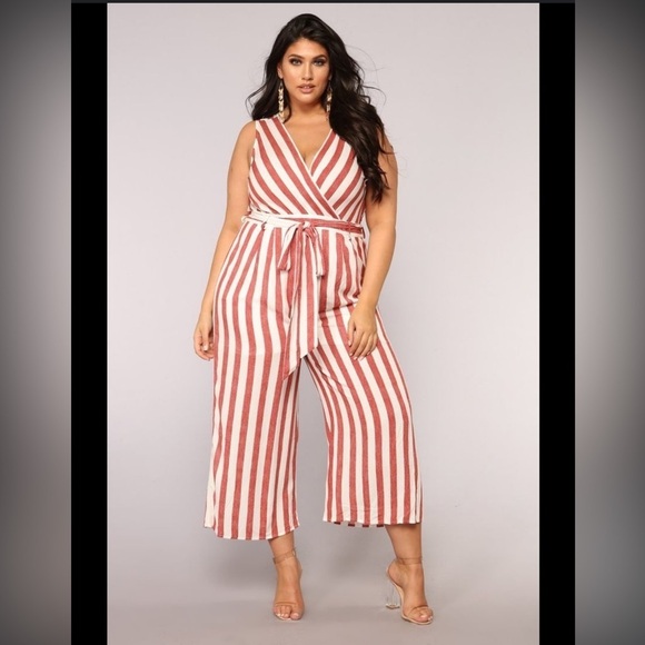 J. Crew Pants - J. Crew Striped Sleeveless Romper Linen Blend size 8